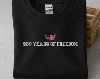 Freedom Years Shirt Quarter Millennium Patriotic Sweatshirt 1776 2026 US Map Flag Hoodie