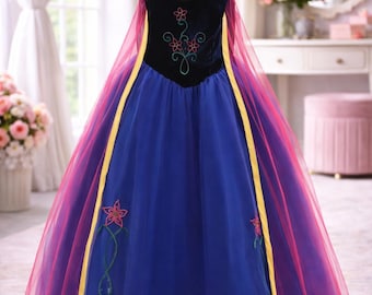 Crimson Elegance One-Shoulder Princess Dress