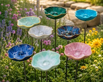 Ceramiczna stacja do podlewania pszczół i motyli zapylających, prezent na Dzień Matki