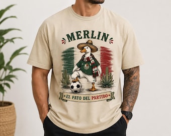 Merlin the Duck Mexico Shirt, El Pato del Partido Graphic Tee