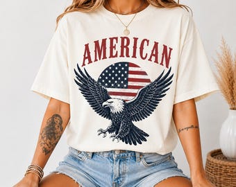 Retro 1776 Bald Eagle 250th Anniversary American 4th of July T-shirt | USA Independence Day Tee