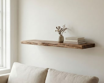 Live Edge Shelves, Floating Shelves, Rustic Shelves, Heavy Duty Shelves, Walnut Shelves, Custom Wood Shelves, Bathroom Shelves