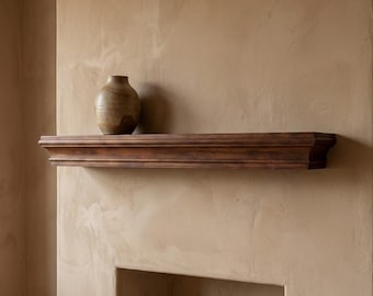 Solid Wood Floating Shelf – Handcrafted Chunky Wall Shelf for Modern Living Spaces
