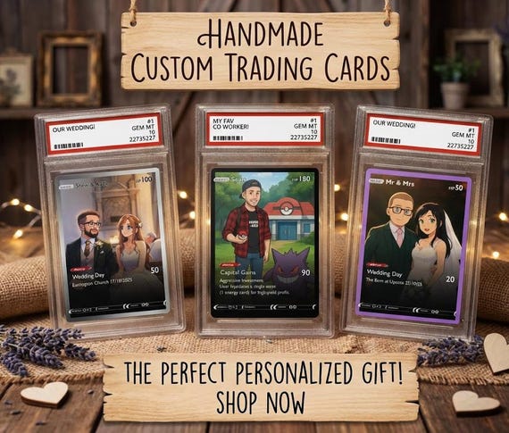 Personalized Pokemon-Style Trading Card WITH custom graded casing Custom Photo Gift perfect for birthdays, boyfriend gift, girlfriend gift Personalized Pokemon-Style Trading Card WITH custom graded casing Custom Photo Gift perfect for birthdays, boyfriend gift, girlfriend gift