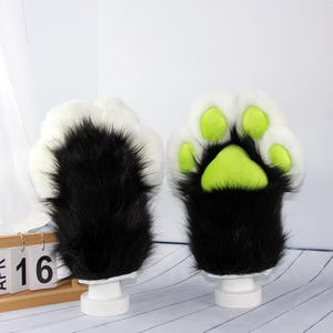 Custom Handmade Fursuit Paws, Cosplay Faux Fur Gloves, Fursuit Partial Upgrade.