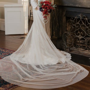 Pattern for Grecian Draped Wedding Cape Veil, DIY Wedding Cape Tutorial, Long Cathedral Cape, No Sew Shoulder Bridal Cape, Medieval Cloak