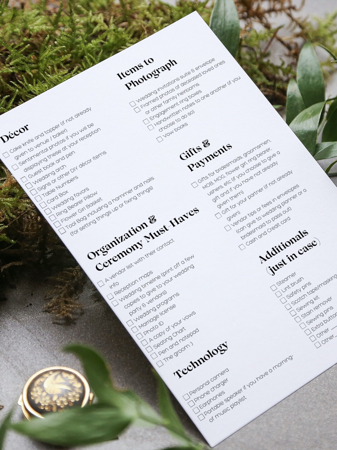Ultimate Wedding Day Packing Checklist for Brides Printable - Etsy