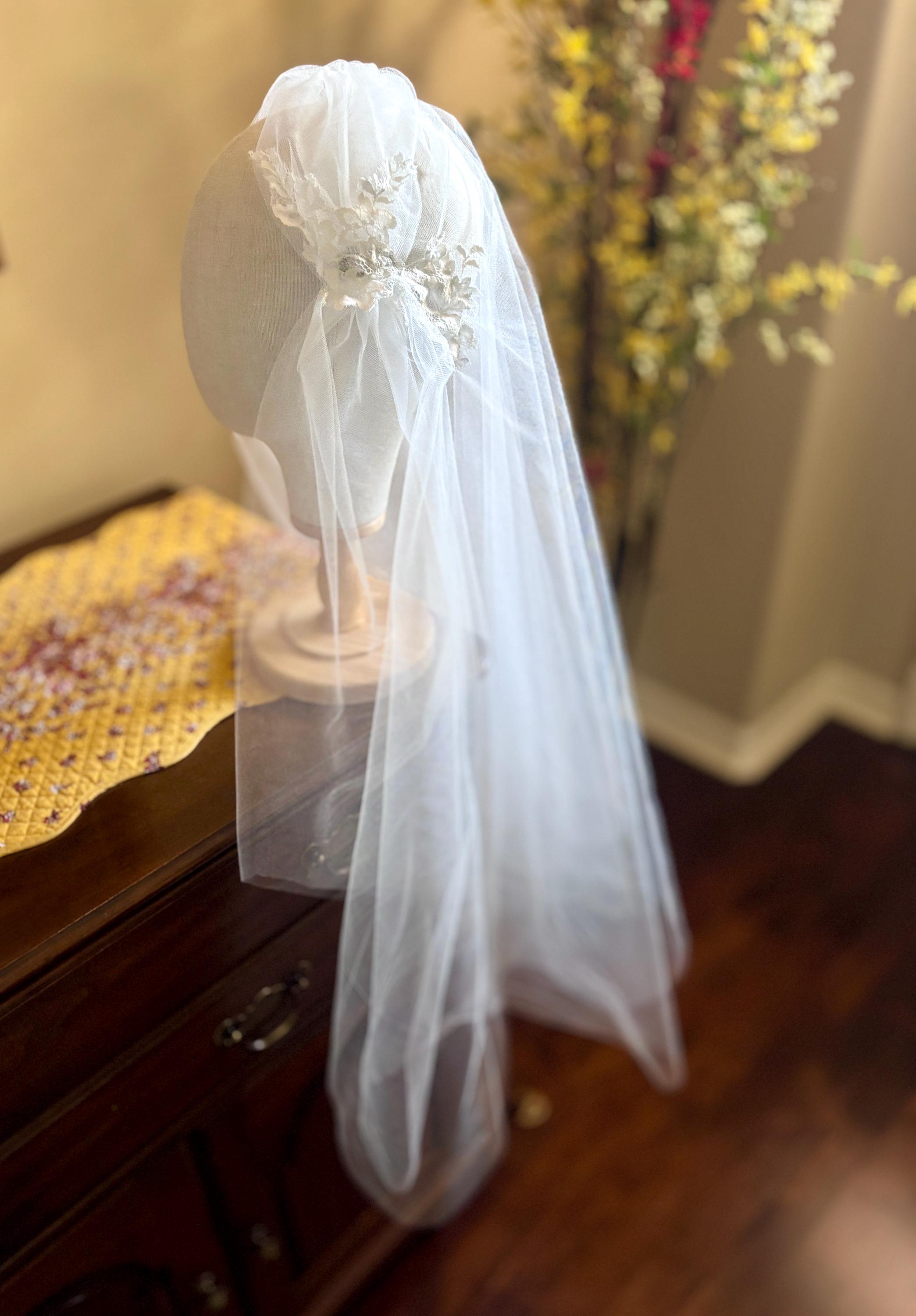 Easy Sewing Pattern for Juliet Cap Cathedral Wedding Veil 