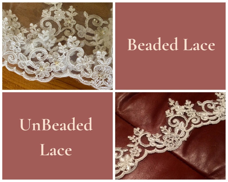 Chantilly Lace Mantilla Wedding Veil, Mid-Length Embroidered Veil 1 Layer, Ivory Veil Fingetip Length Veil Flower Veil Soft Lace Bridal Veil image 9