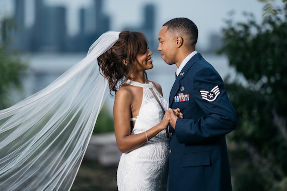 GLAMOUR | Cathedral Wedding Veil with Crystals