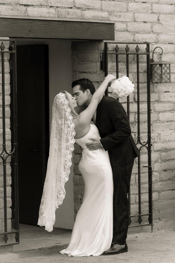 Wedding Peach Bianco Evento Velo Sposa Glitterato Con Bordo A