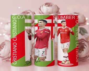 Packung mit 2 Ronalo Tumbler Wrap Png Wrap Digitaler Download Für 20 Unzen 30 Unzen Sublimation