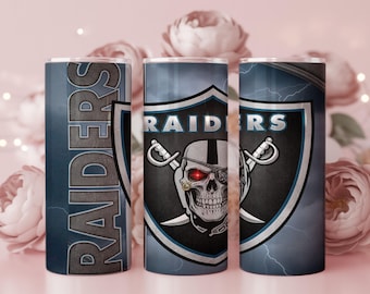 Envoltura para vaso de los Raiders de Las Vegas, diseño de sublimación para el día del partido (descarga digital)