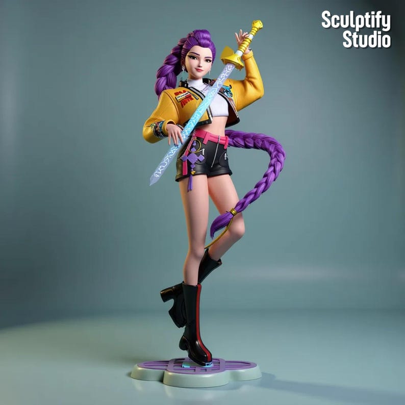 STL files of KPOP Demon Hunter trio squad for resin 3D printing