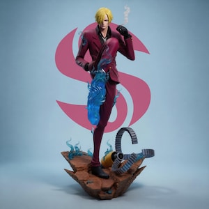 Anime Flame Fighter 1/8 Scale Warrior Statue STL (Digital Download)