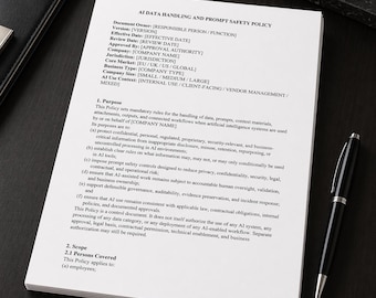 AIデータ処理および迅速な安全対策に関する方針