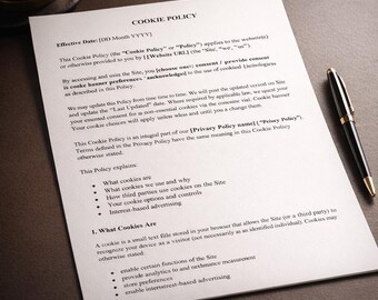 クッキーポリシーテンプレート