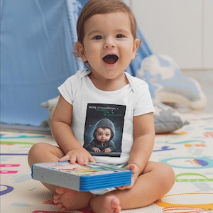 Encrypted Like My Social Skills – Cute Funny Baby Bodysuit | Gift for Programmer Parents | Geek Baby Outfit