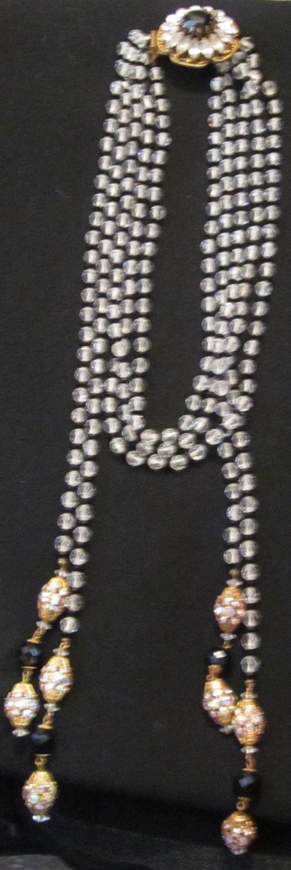 Original by Robert Clear and Jet Beaded Necklace, 