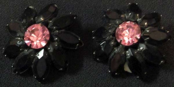 Alexis Kirk Black and Pink Earrings - image 1