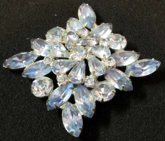 Weiss Light Blue Brooch