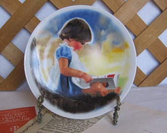 Vintage Nursery Plate Wall Art, By Myself by Donald Zolan, 1980, MyVintageTable