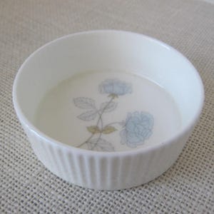 Wedgwood Ice Rose Trinket Bowl, Bone China Made in England, Small 3 3/8 Inch Round, MyVintageTable