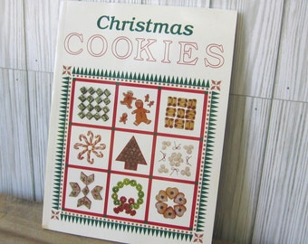 Christmas Cookies Cookbook, Oxmoor House Softcover, Vintage 1999, Holiday Cookbook, Yummy Cookies, Stocking Stuffer Gift MyVintageTable