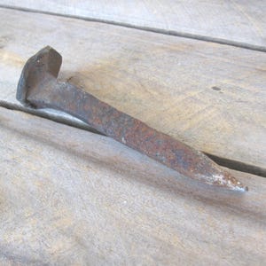 Vintage Metal Railroad Spike, Rusty Crusty Decoration, Heavy, Issues, MyVintageTable