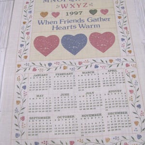 1997 Calendar - Etsy