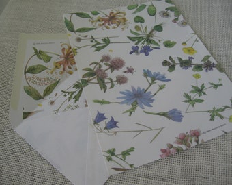 Marjolein Bastin Stationery 2 Sheets Paper Matching Envelope, Vintage 1994, MyVintageTable