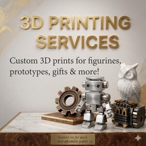 3D Druckservice | Custom Teile, Prototypen, Figuren & Geschenke