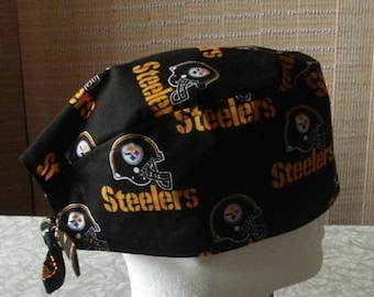 Steelers Scrub Cap, Surgical Cap, Chemo Cap, Headwear