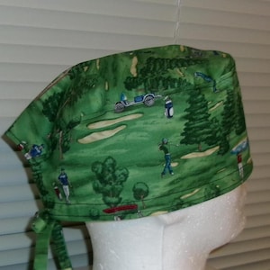 Golf Scrub Cap, Surgical Cap, Chemo Cap, Headwear