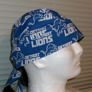 NFL  Lions  Do-Rag, Skull Cap, Chemo Cap, Headwear
