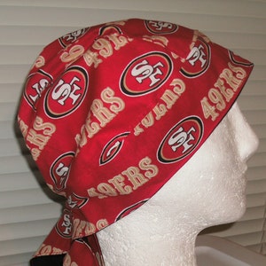 S.F. 49er&#39;s Do-Rag, Skull Cap, Chemo Cap, Headwear