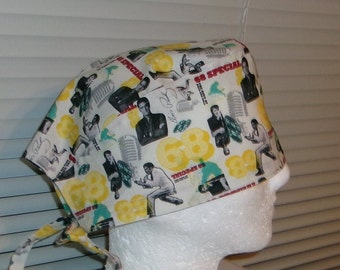 Elvis 68 Special Scrub Cap, Euro Style Scrub Cap, Microwave Cozy Bowl