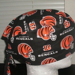 Bengals Scrub Cap, Surgical Cap, Chemo Cap, Headwear