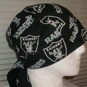 NFL Raiders Do-Rag, Skull Cap, Chemo Cap, Headwear