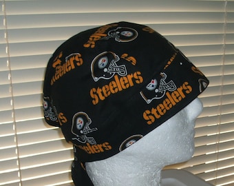 NFL- Steelers Do-Rag, Skull Cap, Chemo  Cap, Headwear