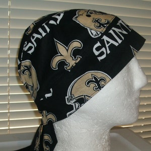 NFL Saints Do-Rag, Skull Cap, Chemo Cap, Headwear