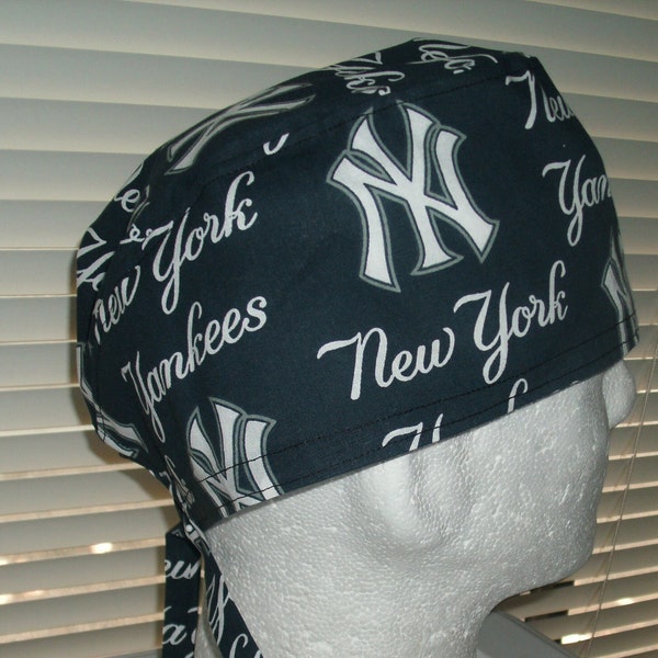 NY Yankees Scrub Cap, Surgical Cap, Chemo Cap, Headwear