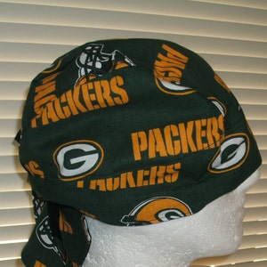 NFL Packers Do-Rag, Skull Cap, Chemo Cap, Headwear