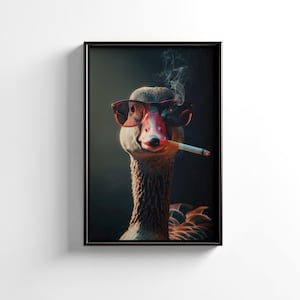 goose smoking a cigarette Smoking Goose