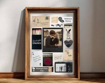Anniversary Gift for Him or Her | Custom Matchbox Art Template | DIY Canva Matchbook Print