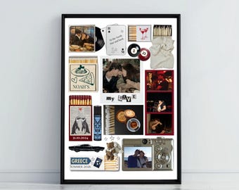 Anniversary Gift for Him or Her | Custom Matchbook Art Template | DIY Canva Matchboox Print