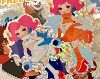 Dancing reporter stickers
