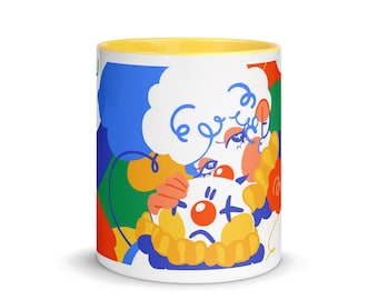 Colorful Clown face card