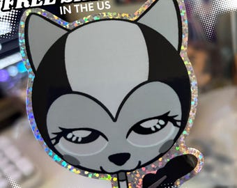 Punk Cat in Space sticker