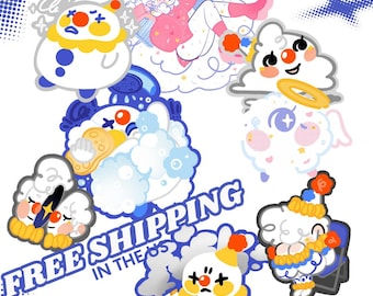Silly Clown Stickers